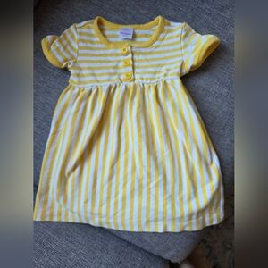 Hanna Andersson Yellow and White Striped Dress